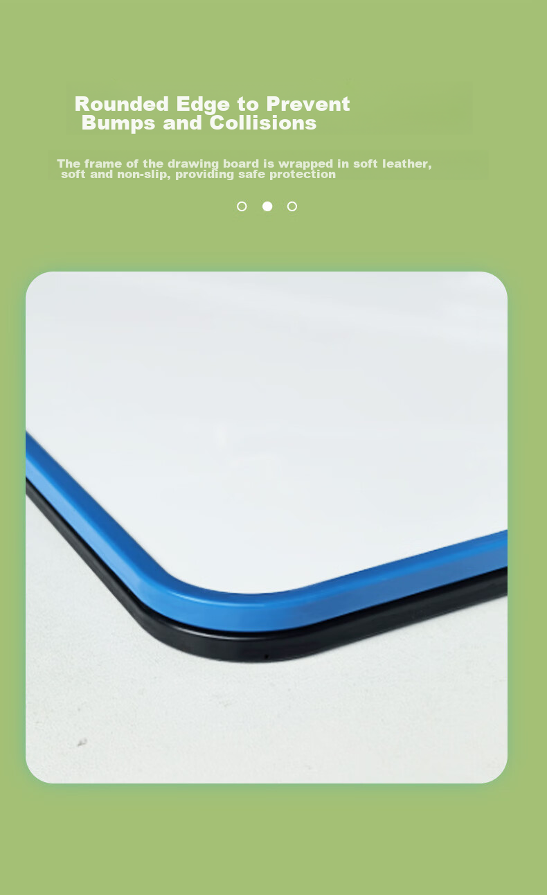 Flybook Desktop Whiteboard with Stand, Handheld, Double-Sided Erasable Writing Board, Portable Soft Edge Children's Small Blackboard, Home Memo Board, Office Planner Board, Live Streaming Room Prompt Board