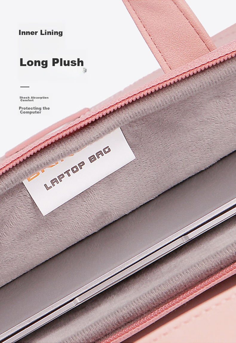 BRINCH Женская сумка для ноутбука, 14/15 дюймов, деловая, повседневная, простой стиль, подходит для Apple Huawei