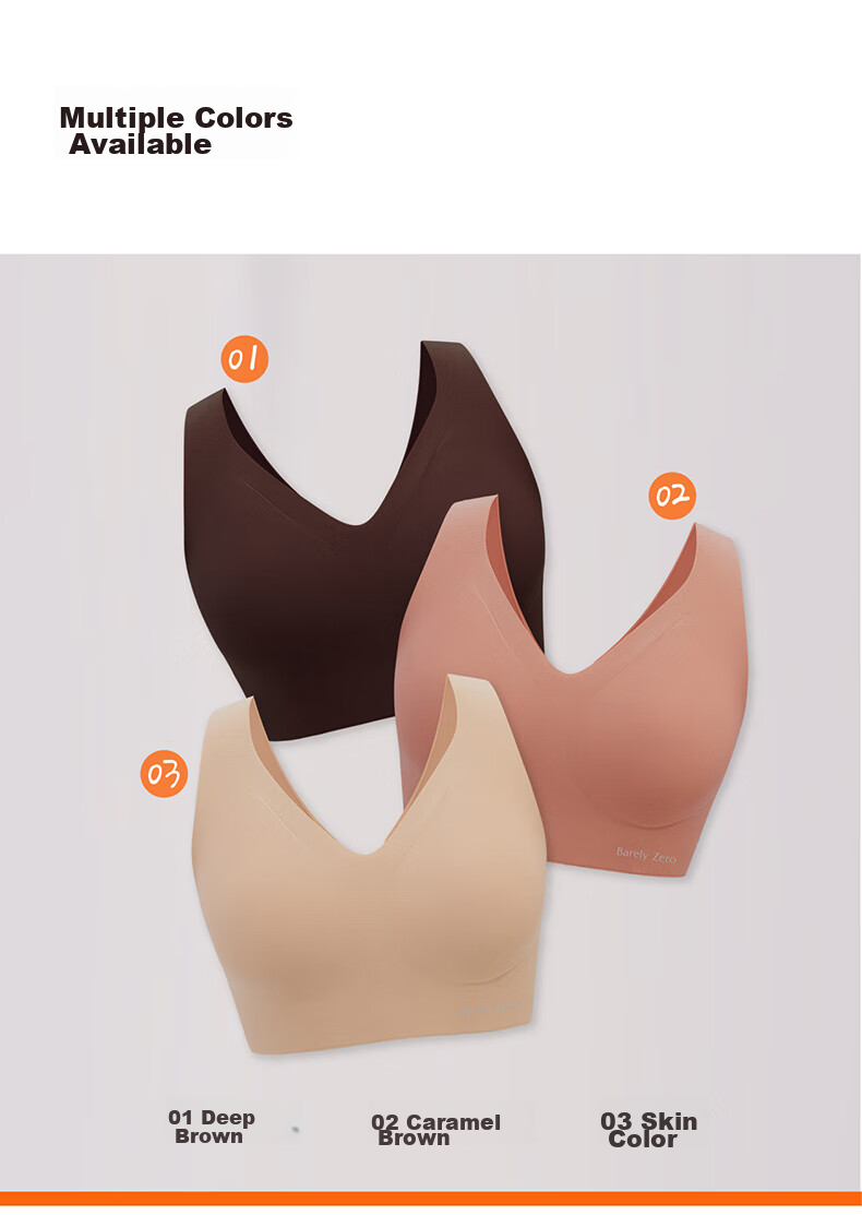 Женский топ-бра NEIWAI Orange Label, полный охват, бесшовный, без косточек, размер one-size-fits-all, черный трюфель