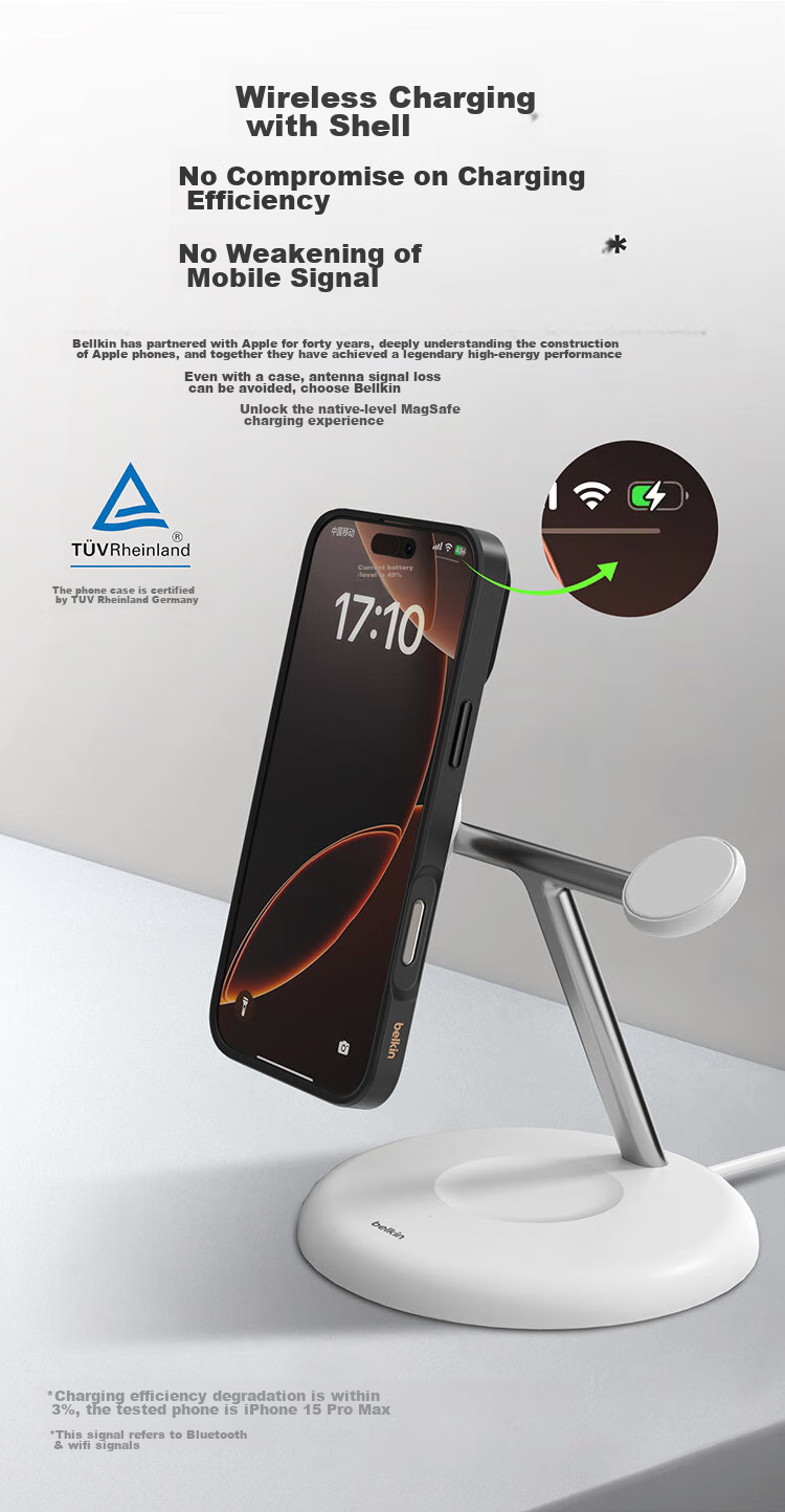 Чехол для Apple iPhone 16 Pro BELKIN Disney Shining Mickey, MagSafe, противоударный, TPU, черный