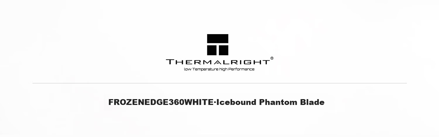 Система охлаждения Thermalright Frozen Edge 360 WHITE, жидкостная, ARGB, 360мм