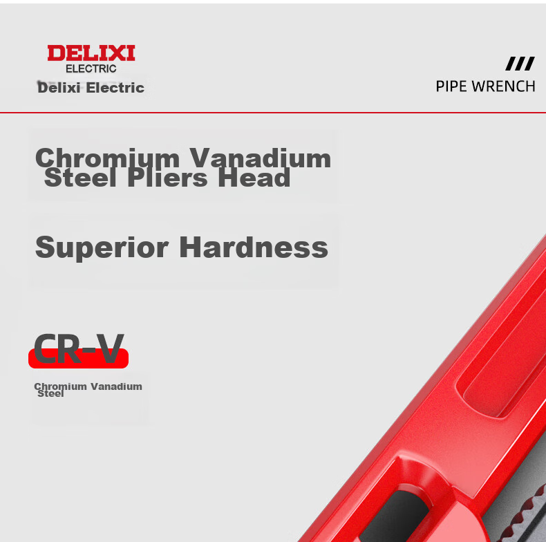 Разводной ключ DELIXI ELECTRIC, многофункциональный, самозатягивающийся, усиленный, с пластиковым покрытием, 10 дюймов