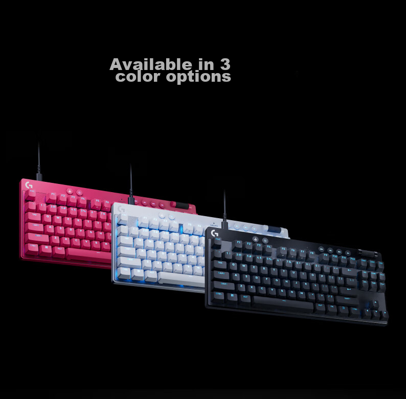 Игровая клавиатура G PRO X TKL RAPID, механическая, с магнитной осью, Quick Silver, для FPS, Vanguard, Warzone, RT Quick Trigger (розовый)