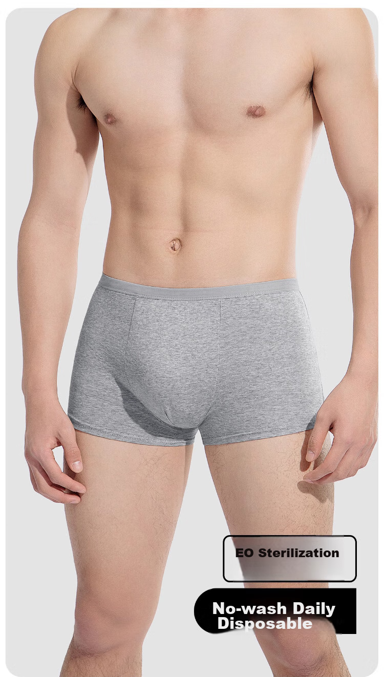 Одноразовые мужские боксеры BADIGAO, 3XL, хлопковые, стерильные, для путешествий, 3 шт.