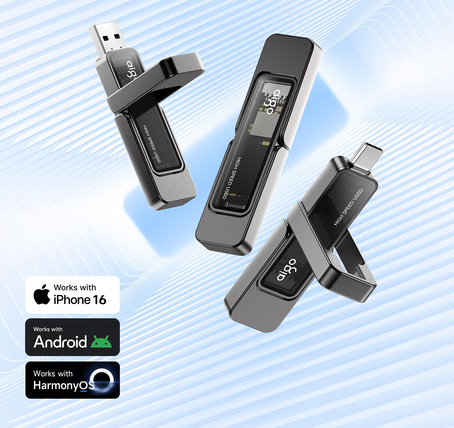 Aigo U399 1TB USB 3.2 Type-C SSD накопитель
