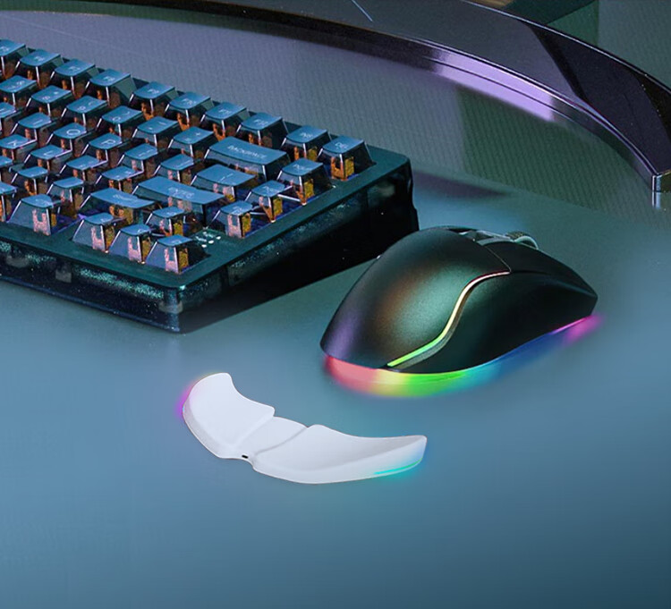 Игровая подставка под запястье DAREU PE-X1 с RGB-подсветкой, 99*39.5*16.5 мм, белая