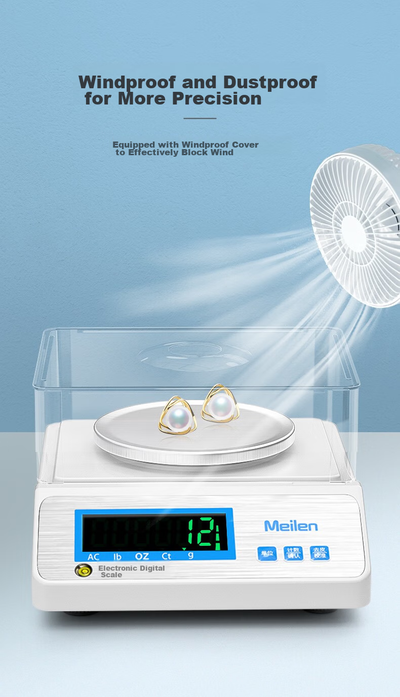 Кухонные весы Meilen, высокая точность, 0.001г - 0.1г, для китайской медицины, кухни, ювелирных изделий, лаборатории