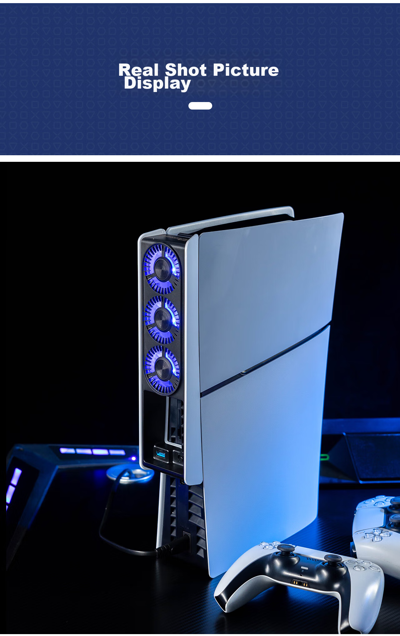 Магнит на холодильник "Компьютерные игры" Liangzhi (IINE) L960 для PS5 Slim, универсальный, с интеллектуальным контролем температуры