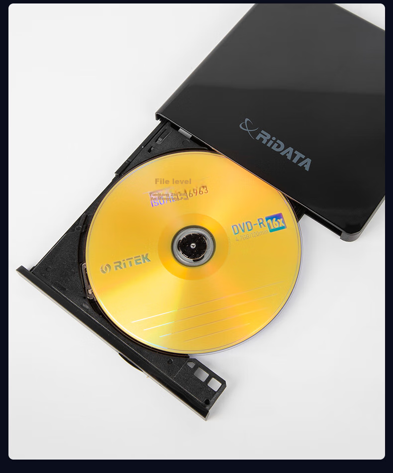 DVD-R RITEK 16X 4.7GB, 1 шт., для архивирования данных, сертификация ISO/IEC 16963