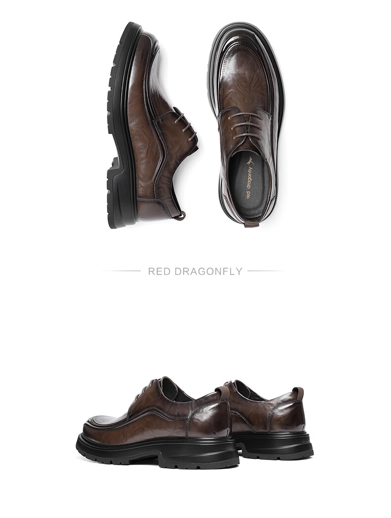 Мужские классические туфли RED DRAGONFLY WTA34287, черные, размер 39