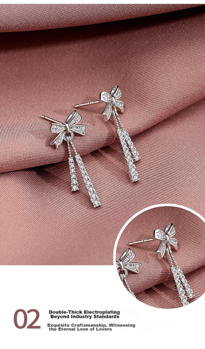 Серьги-пусеты MANHE S999 из стерлингового серебра в форме бабочки, женские, подарок на День Святого Валентина