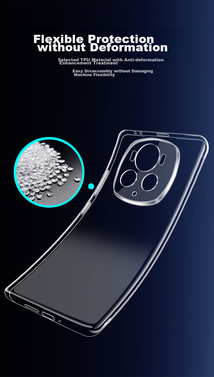 Чехол Freeson для Honor Magic6 Pro, прозрачный, с кольцом-держателем и шнурком