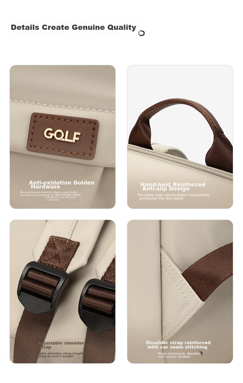 Женский рюкзак GOLF, для ноутбука 15 дюймов, школьный, деловой, для путешествий, цвет: Ореховый Абрикос
