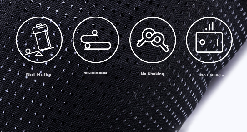 Спортивный пояс Flipbelt Elite для бега, фитнеса, велоспорта, походов, путешествий, черный, размер L