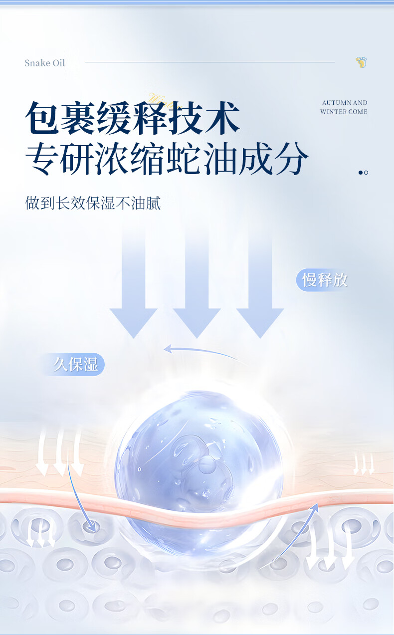 温博士蛇油手足润肤膏女滋润保湿冬季防干防冻裂长效保湿润护手足霜男士