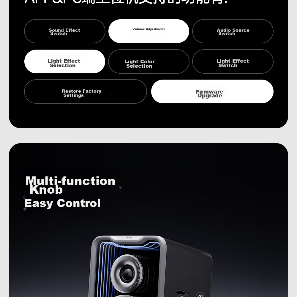 Портативная колонка Edifier Halo 2.0 SE, Bluetooth, USB, AUX, с подсветкой, белая