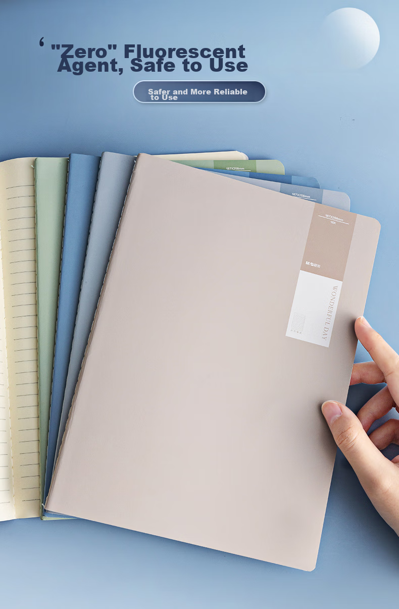 Блокнот M&G Stationery, 16K, 40 листов, 4 шт. в упаковке, бежевый