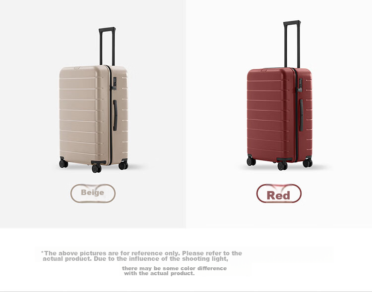 Чемодан Xiaomi Mijia Luggage, 20-дюймовый ручная кладь, поликарбонатный, с кодовым замком, бежевый