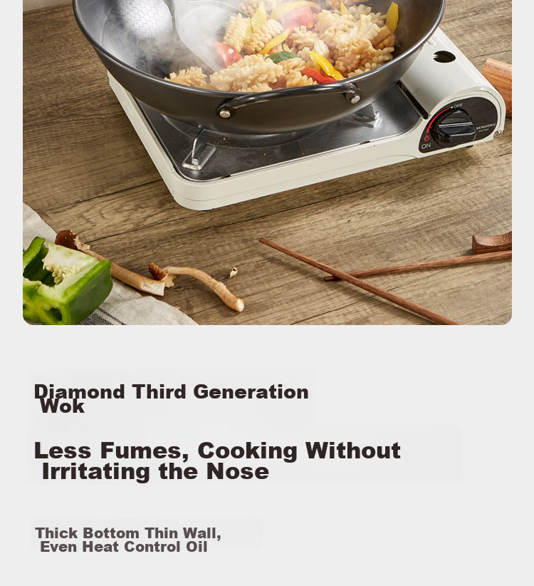 Сковорода COOKER KING Wok, 34 см, с антипригарным покрытием, алюминиевый сплав, для индукционных плит, B50182