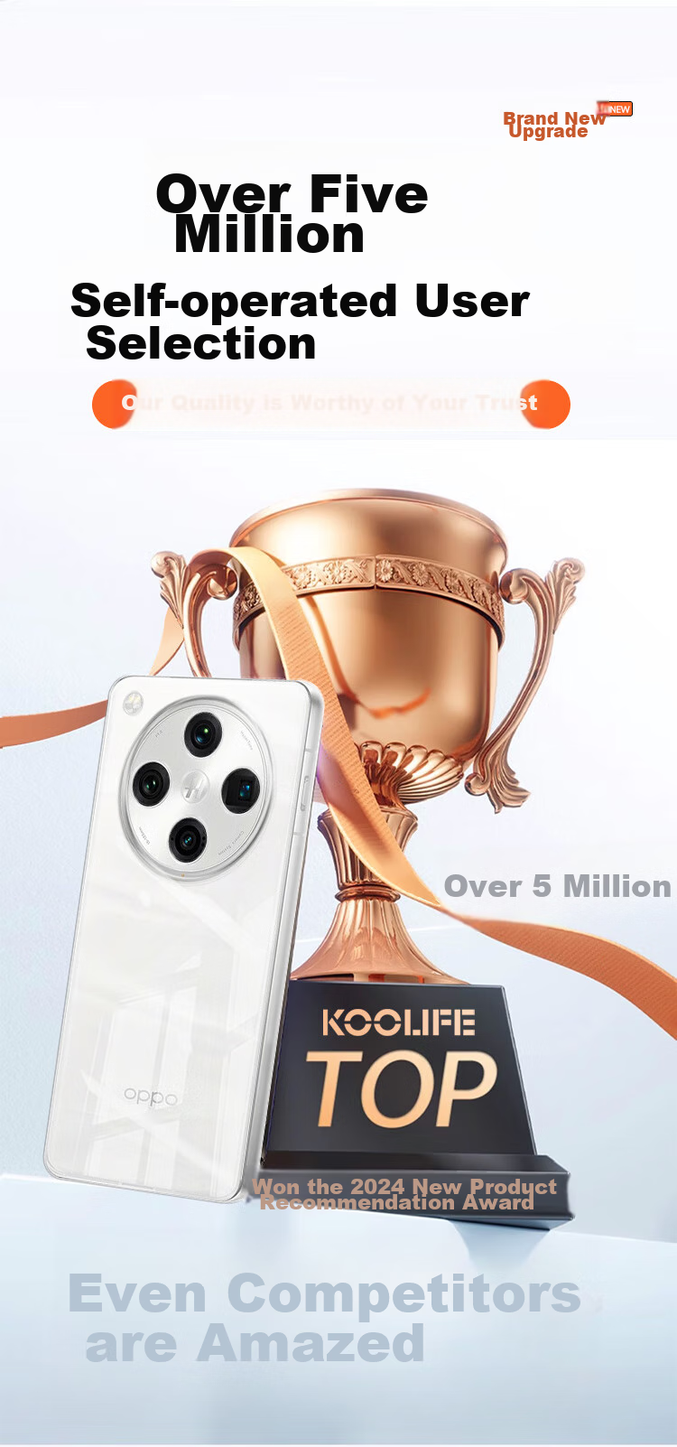 Чехол для телефона KOOLIFE для OPPO FindX8, защитный прозрачный силиконовый чехол с защитой объектива, противоударный, от отпечатков пальцев