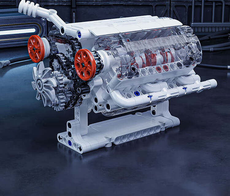 Конструктор ONEBOT V6 Engine Model, сборная модель двигателя, 14+, 400+ деталей, подарок