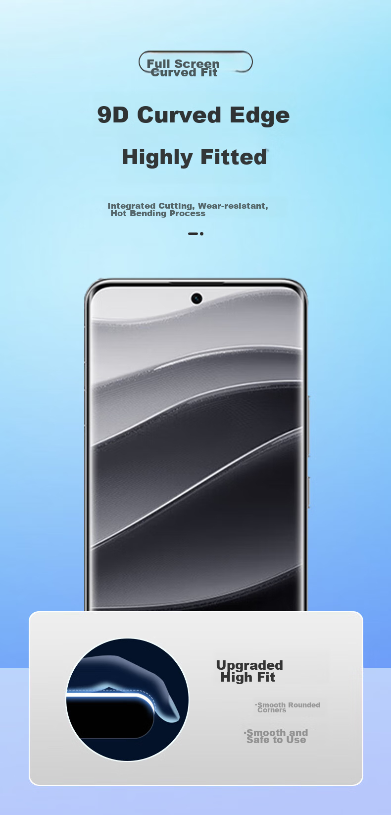 Защитное стекло LANGLING для Xiaomi Redmi Note 14 Pro/Pro+, полное покрытие экрана, высокая четкость, защита от отпечатков пальцев, противоударное, 9D
