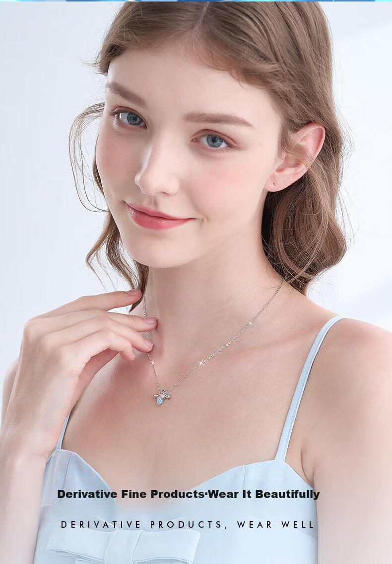 Серебряное колье с подвеской