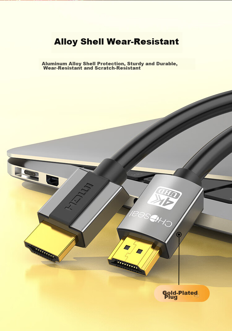 Кабель HDMI CHOSEAL DH500 Версия 2.0, 4K/60 Гц, 5 метров, для ноутбуков, телевизоров, приставок, проекторов и мониторов
