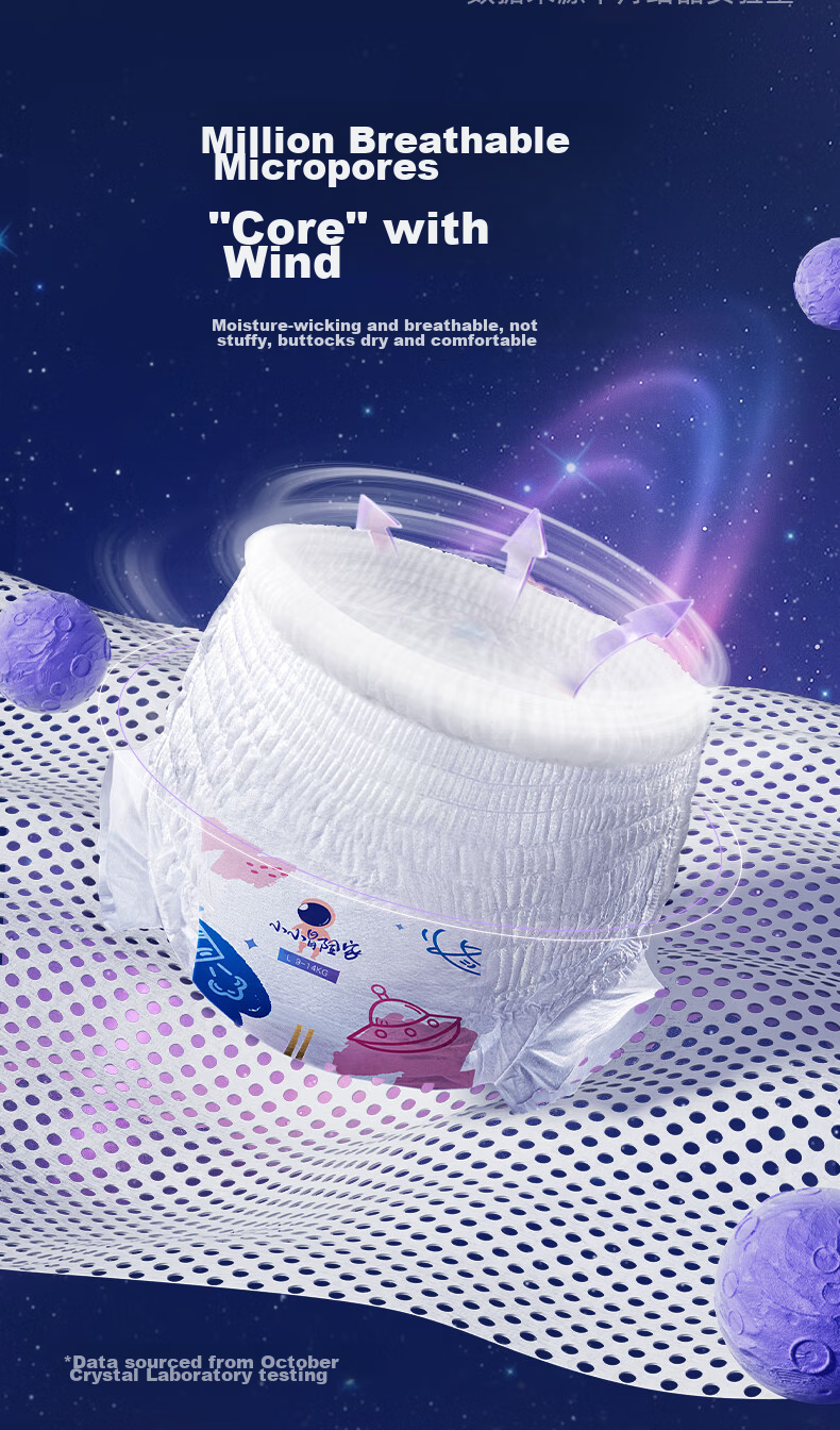 Подгузники-трусики Shiyuejiejing Little Explorer, ультратонкие и сухие, размер XXXL, 24 шт. (для детей от 17 кг)