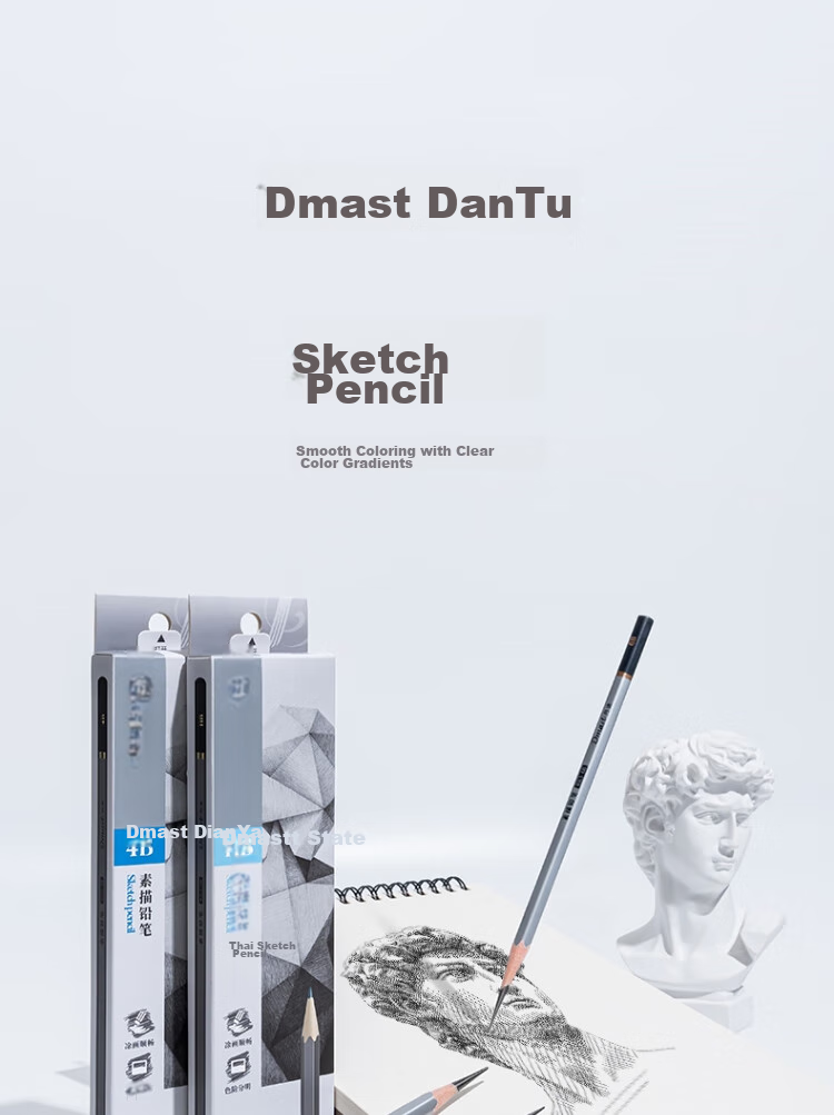 Карандаши чернографитные Deli HB Premium Art Drawing Pencils, 12 шт. в коробке, HB, деревянные, шестигранные, артикул RK3-HB