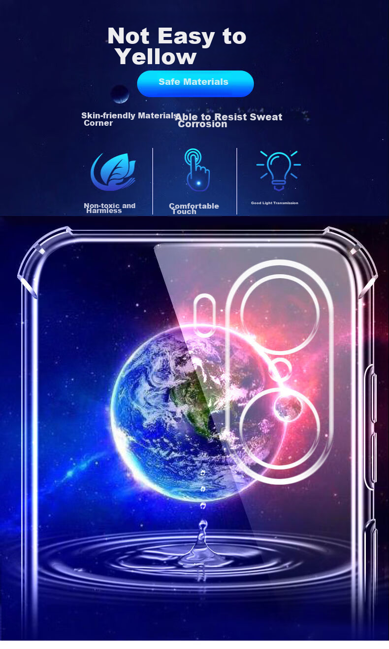 Чехол для телефона Kelleia для Honor 60, противоударный, прозрачный, с защитой от падения