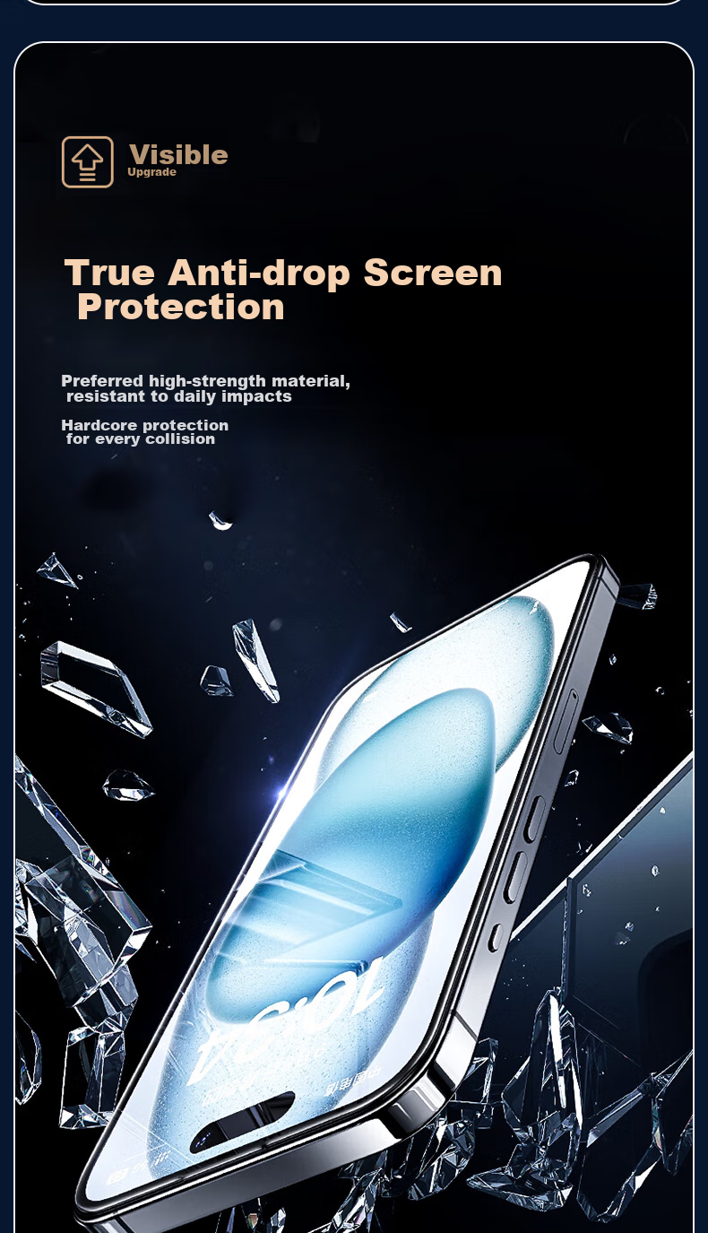 Защитное стекло для экрана KOOLIFE для Apple iPhone 15 Pro Max, ультратонкое, полное покрытие экрана, HD Clear Anti-Drop