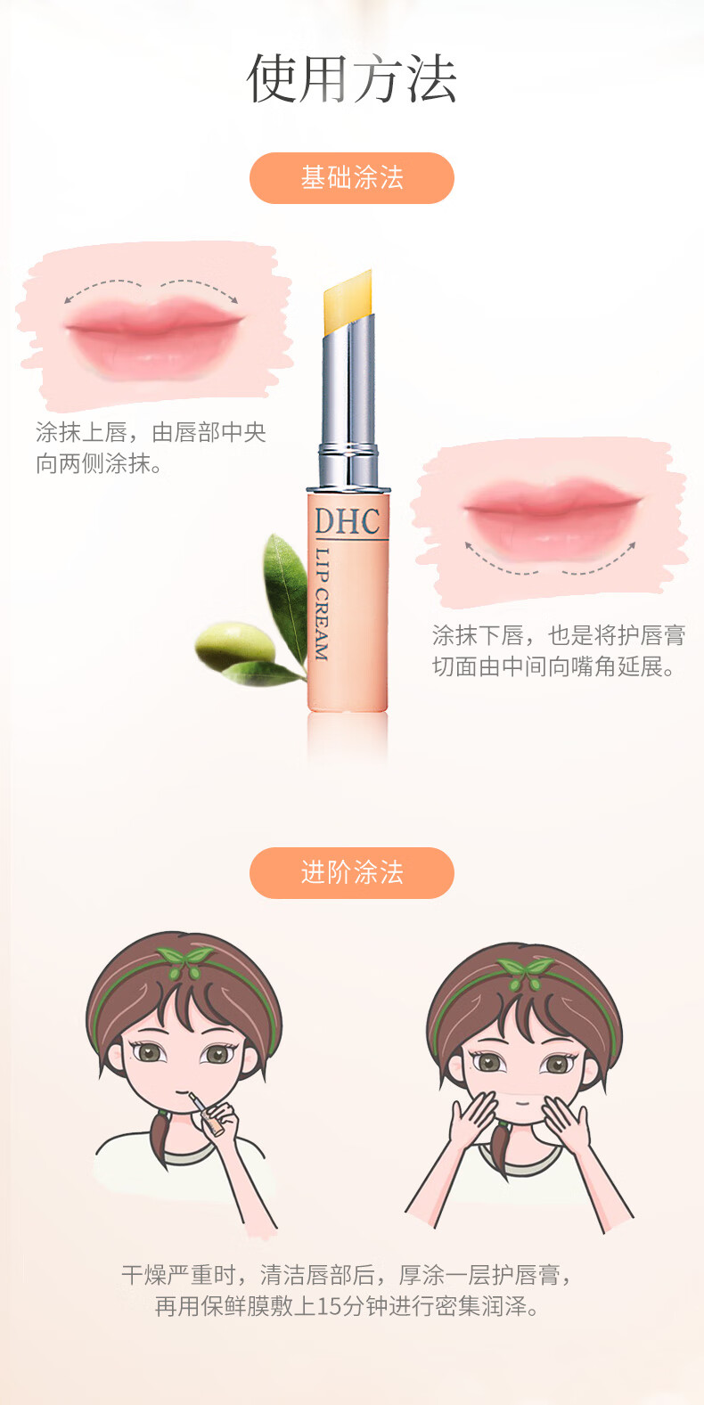 蝶翠诗橄榄护唇膏 润唇膏保湿滋润防干裂去死皮淡化唇纹【官方直售】 1.5g+滋养皂10g