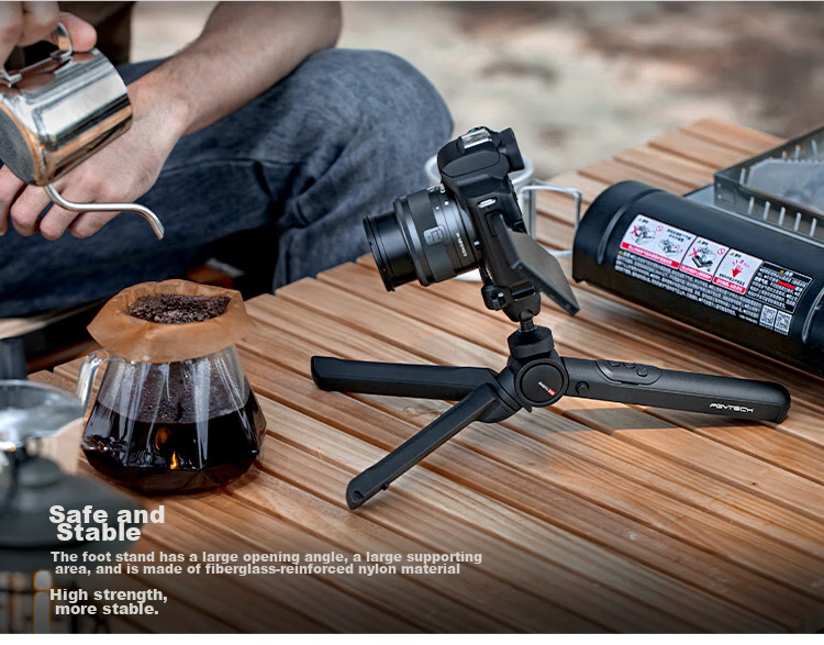 Штатив PGYTECH Mantis 2.0 для DSLR и смартфонов, настольный гимбал, штатив-ромашка для видеоблогов, прямых трансляций, портативный ручной штатив, комплект с пультом дистанционного управления