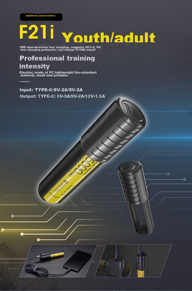 Тактический фонарь NITECORE P20iX с высокой яркостью, самооборона на открытом воздухе, стробоскоп одной кнопкой и стеклобой