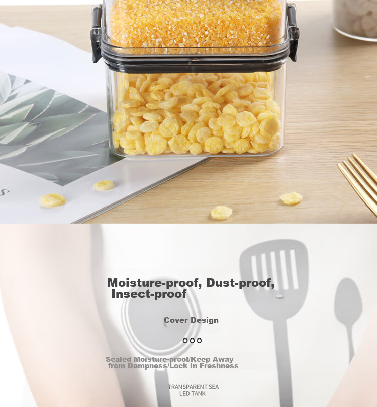 Набор контейнеров для хранения Бай杰, герметичные, для сыпучих продуктов и снеков, 2 шт. по 460 мл