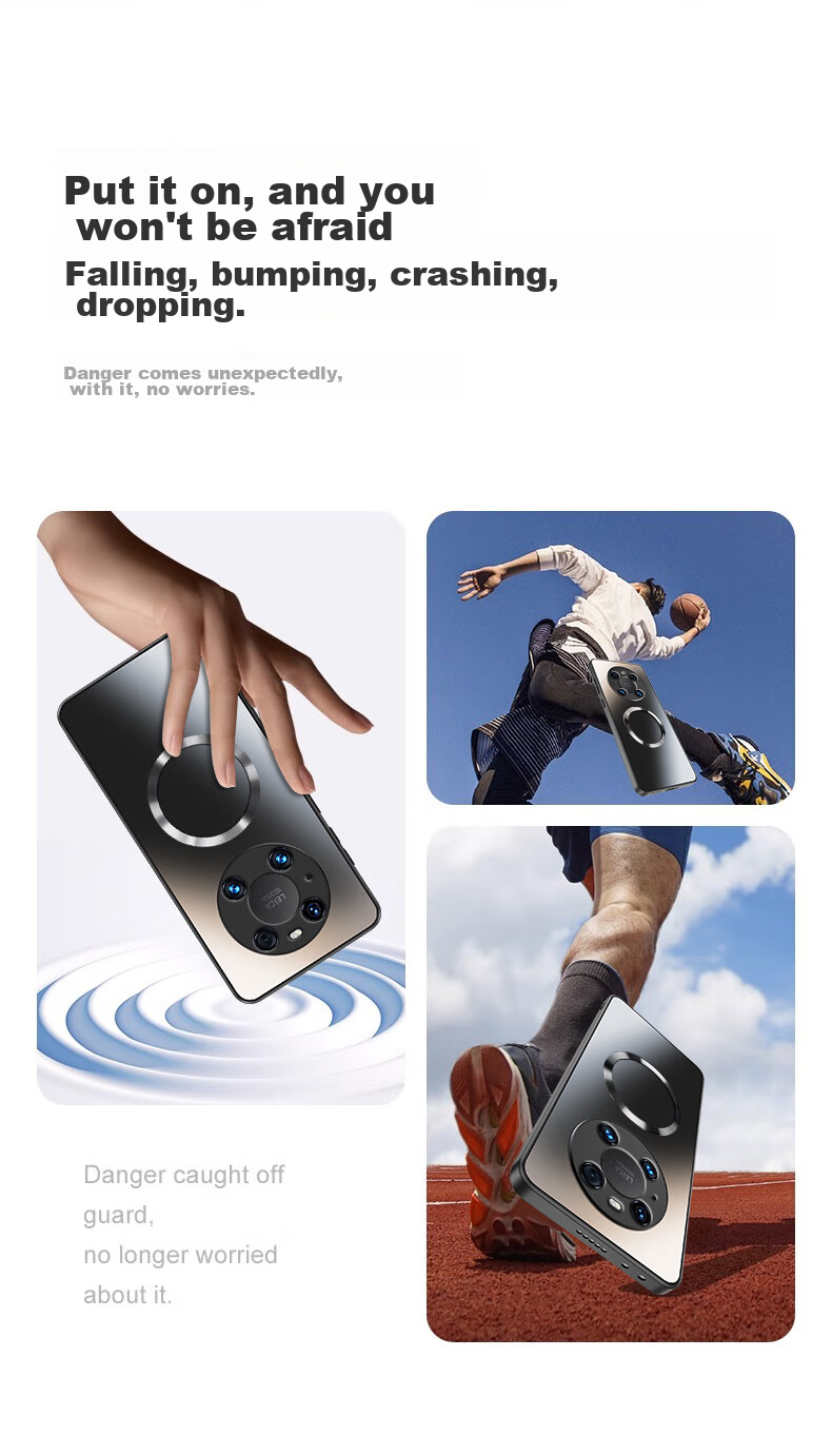 Чехол NEYAA AG Frosted для Huawei Mate40 Pro, защитный чехол, поддержка магнитной зарядки, ультратонкий матовый чехол с полной защитой от падений для мужчин и женщин, графитовый черный