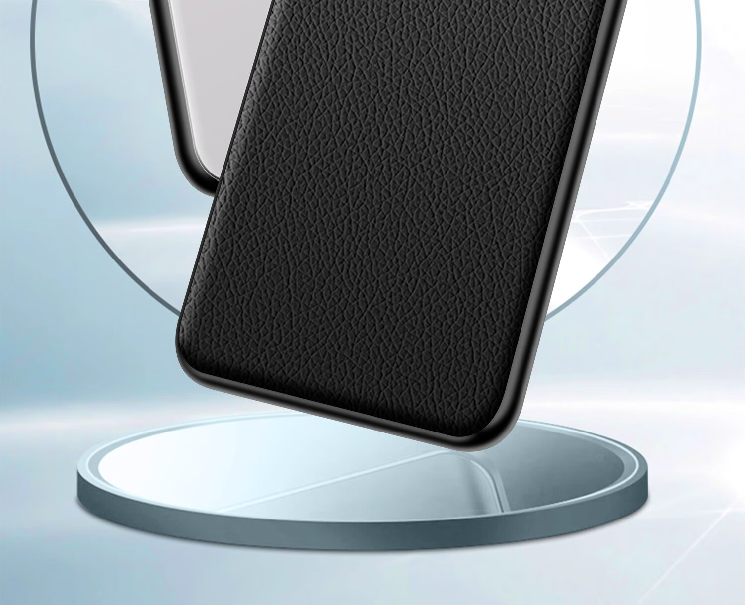 Чехол-накладка DIVI для Huawei Pura70, из натуральной кожи, противоударный, черный