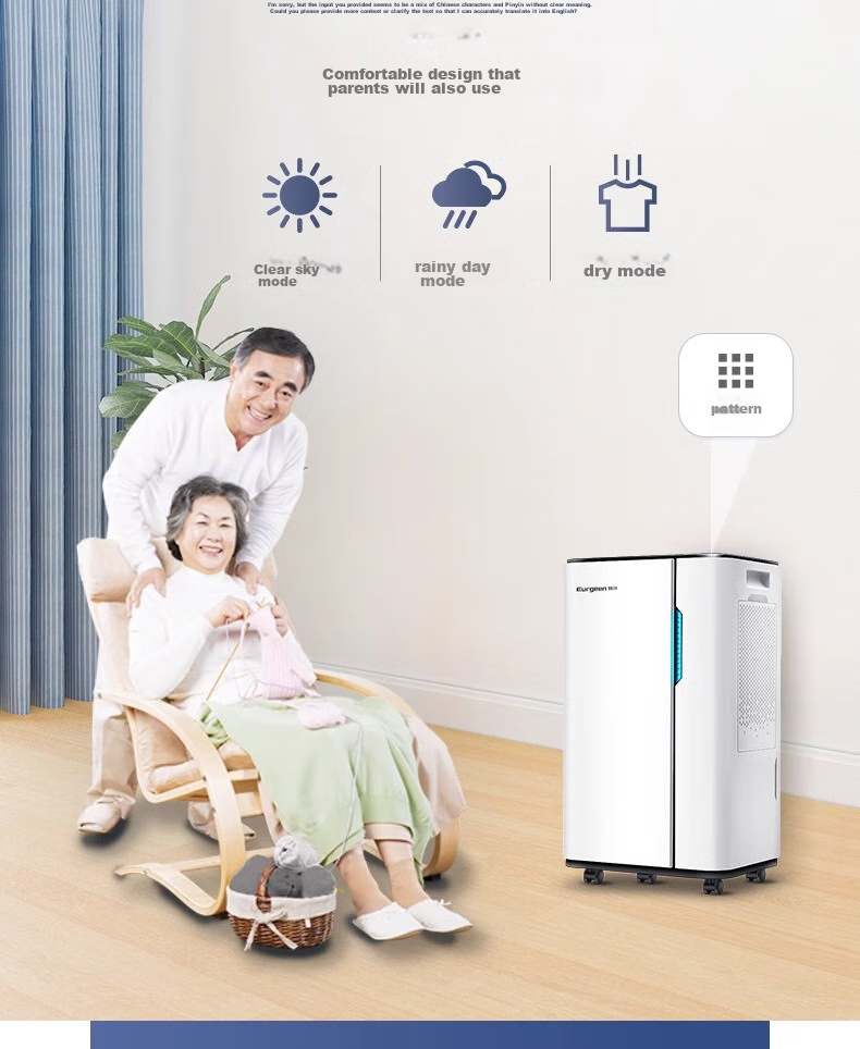 Осушитель воздуха Eurgeen OJ-231E, 20 л/сутки, площадь 20-40 м², белый