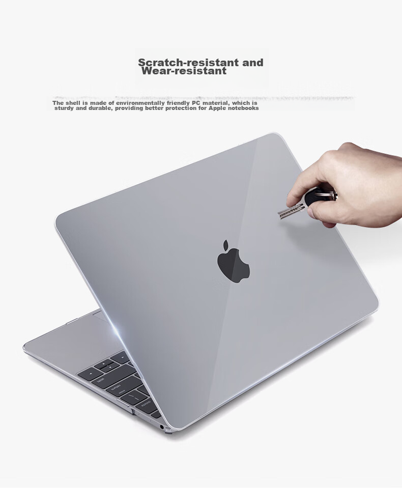 Защитный чехол DiYiGongFang для MacBook Air 13/13.3 дюймов M1 (A2179), ультратонкий, кристально прозрачный, с защитной пленкой для клавиатуры и заглушками