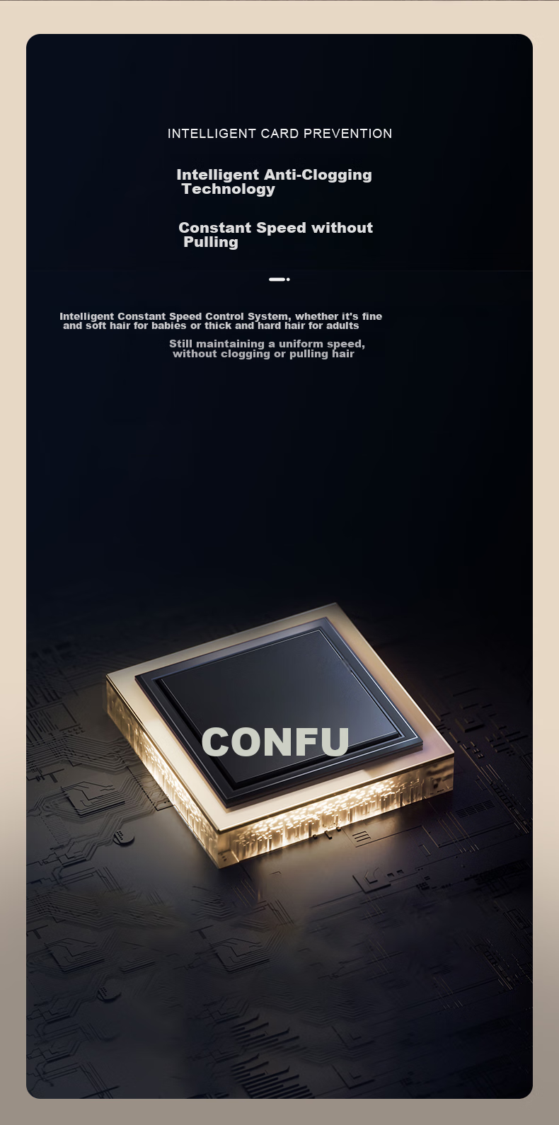 Профессиональный триммер для стрижки волос Kangfu (CONFU) KF-T105, для дома и салонов, LCD дисплей, керамические лезвия, 220В