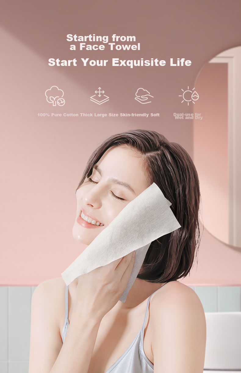 babycare Влажные салфетки для лица, 100% хлопок, 100 шт. в упаковке, 6 упаковок