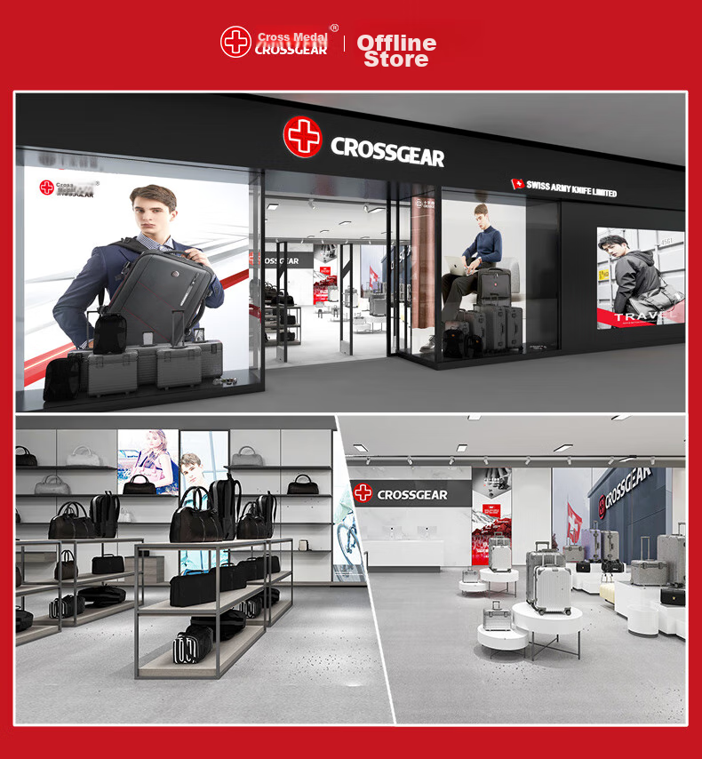 Рюкзак CROSSGEAR для мужчин и женщин, 17.3 дюймов, большой вместимости, водоотталкивающий, с USB-портом