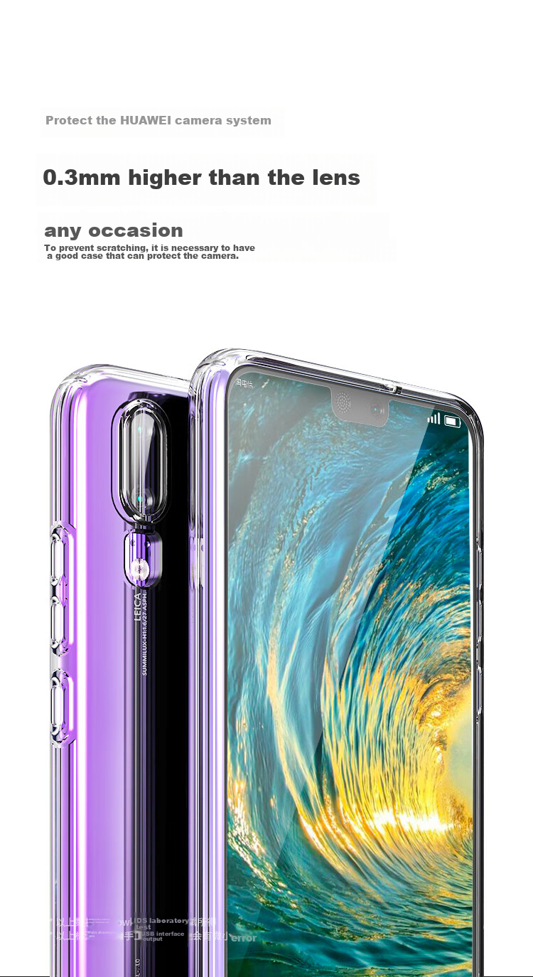 Прозрачный чехол Snowkids для Huawei Mate 20, противоударный мягкий TPU, ультратонкий, простой дизайн для мужчин и женщин