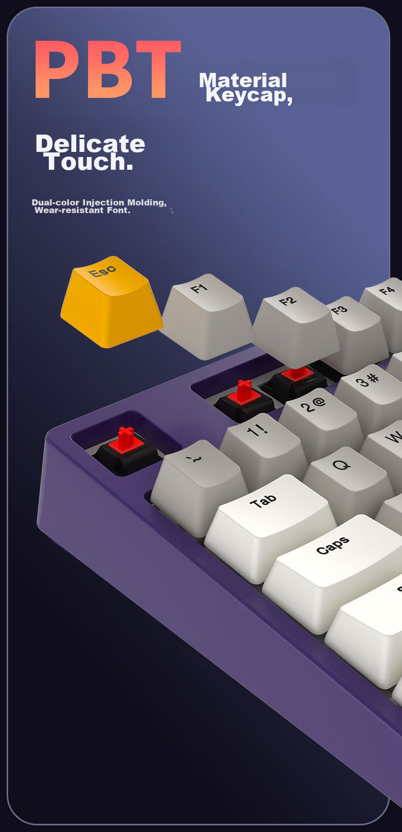 Беспроводная механическая клавиатура ikbc W210, 108 клавиш, Cherry MX Brown, беспроводная, серая