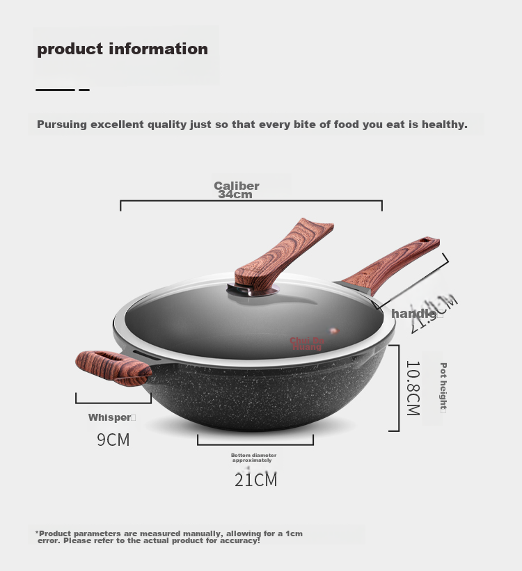 Сковорода COOKER KING Wok, 34 см, с антипригарным покрытием, алюминиевый сплав, для индукционных плит, B50182
