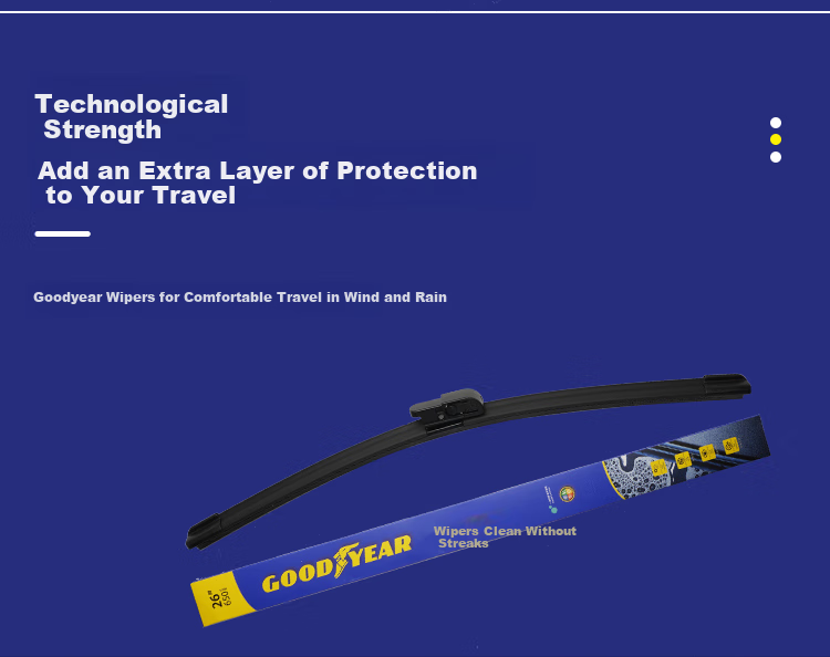 Комплект дворников Goodyear Langjing для Buick Excelle U-Type 11-19 / Baojun 560/510/530, бескаркасные, 2 шт.