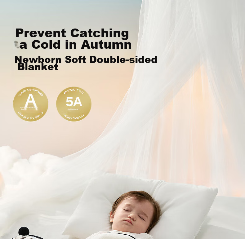 Детское одеяло Babycare, двухслойное антибактериальное флисовое, для детского сада, для сна в любое время года, дизайн "Маленькая собачка", 110*140 см