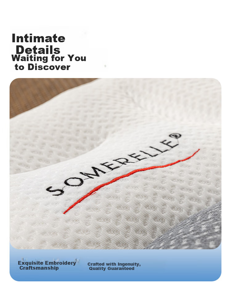 Подушка SOMERELLE Deep Sleep Anti-Pull Cervical Pillow, эргономичная, с поддержкой зоны шеи, 1 шт.