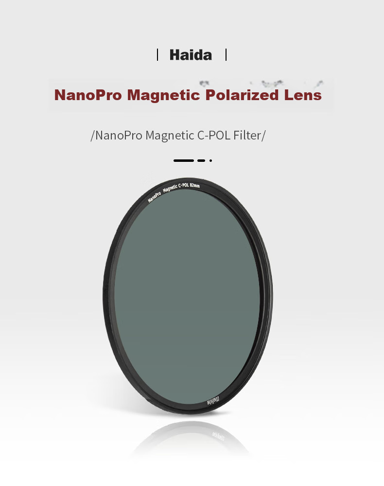 Поляризационный фильтр Haida NanoPro Magnetic CPL 67 мм, устраняет отражения, подходит для зеркальных и беззеркальных камер Canon, Nikon, Sony, Fuji и других.
